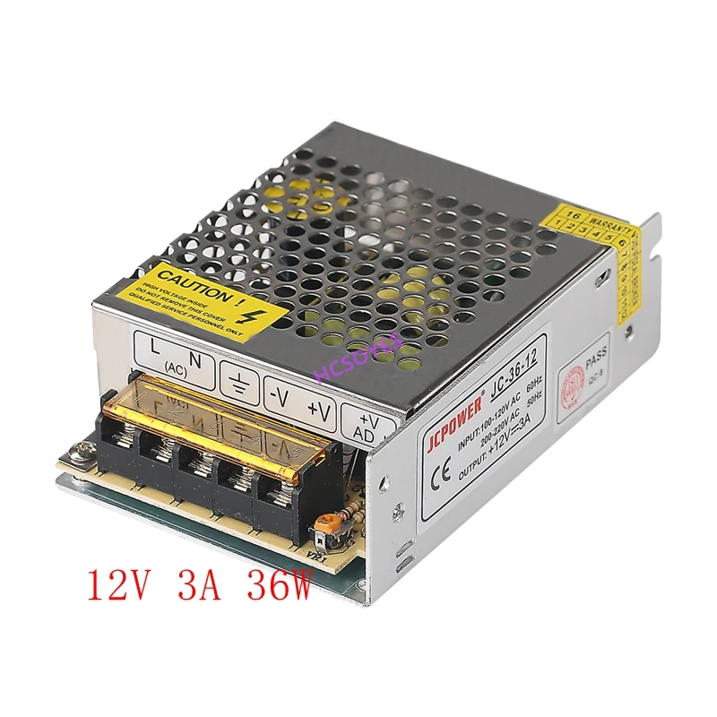 DC 12V 1A/2A/3A/5A/6A/8A/10A/12A/15A/20A/25A/30A/40A/50A/60A светодиодные трансформаторы питания Для WS2812B