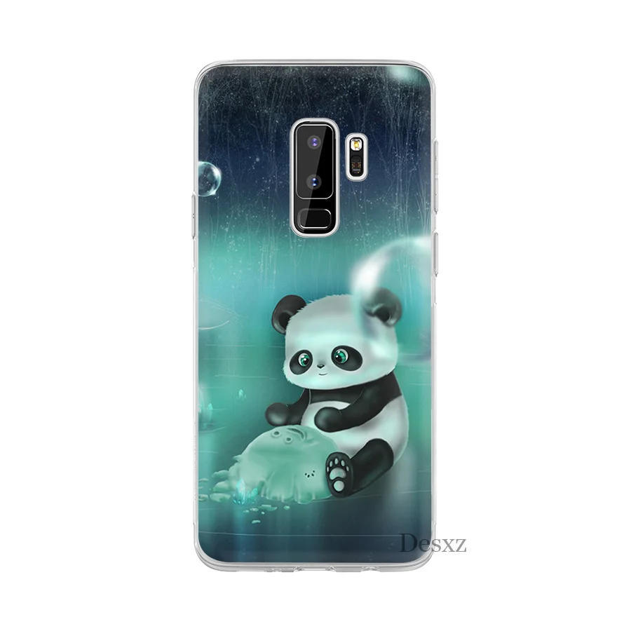 Чехол для телефона Desxz с флуоресцентной пандой Samsung GALAXY J3 J1 J2 J5 J6 J7 Prime жесткий