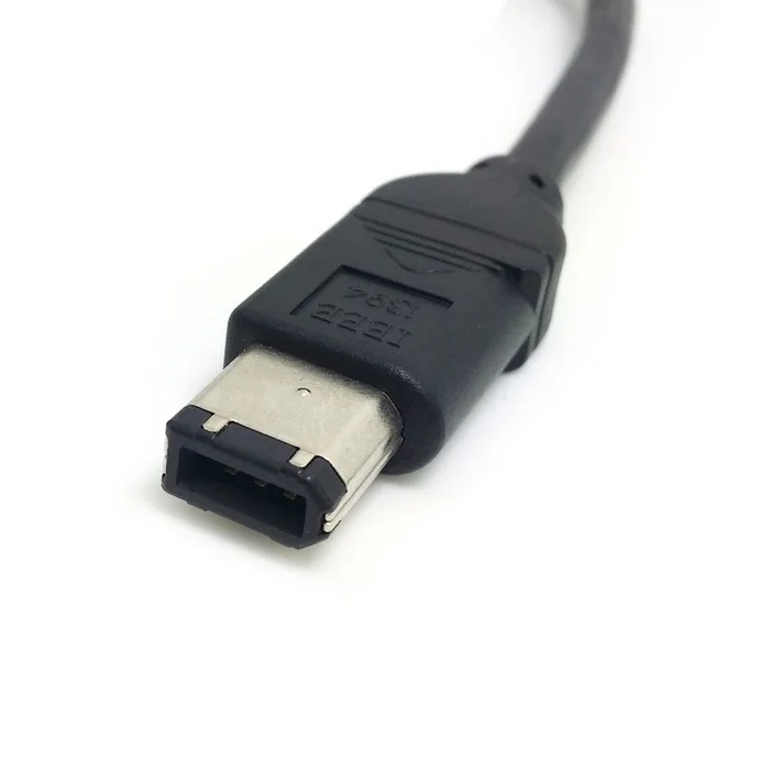 Deep Well IEEE 1394 Firewire 400 6pin 90 градусов вниз прямоугольный до прямой кабель для передачи