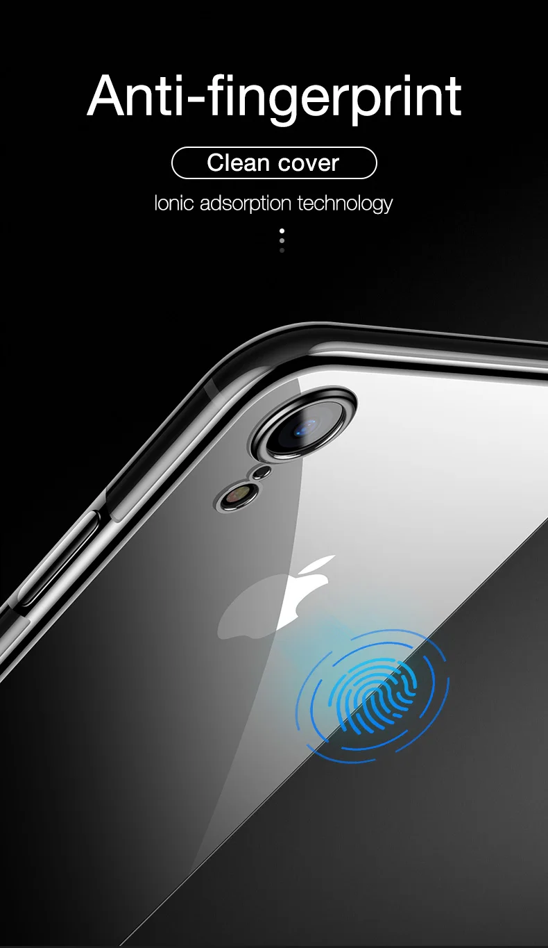 Новейший CAFELE чехол с покрытием для iPhone Xr Xs Max 7 8 plus, мягкий ТПУ ультратонкий смешанный силиконовый прозрачный блестящий чехол для iPhone 7