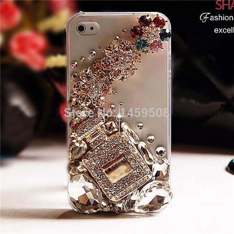 Для samsung Galaxy S3 S4 S5 S6 S7 край S8 S9 S10E S10 Plus Note 3 4 5 8 9 G530 флакон духов со стразами чехол|case
