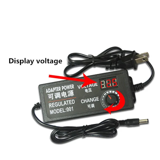 Универсальный адаптер питания Регулируемый переменного тока в постоянный ток 1 24