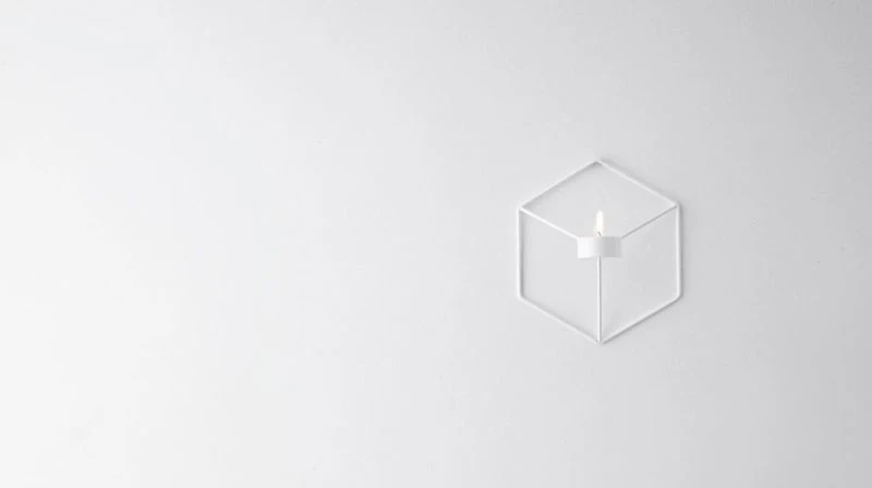 Скандинавские стильные украшения 3D геометрический подсвечник настенный подсвечник бра соответствующие маленькие украшения с короткими свечами сталь минималистский
