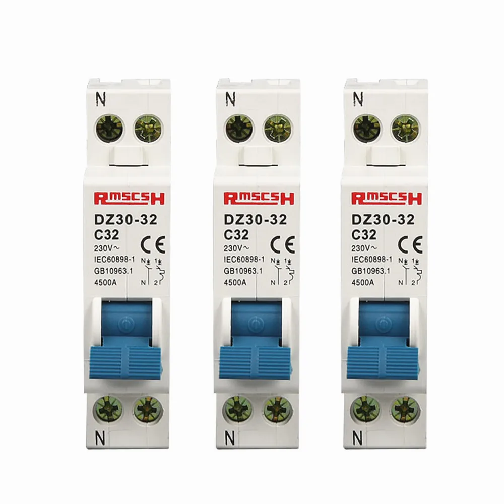 

Мини автоматический выключатель DPN DZ30-32 1P + N 10A 16A 20A 25A 32A 220V 230V 50HZ 60HZ автоматический выключатель DIN RAIL RCBO