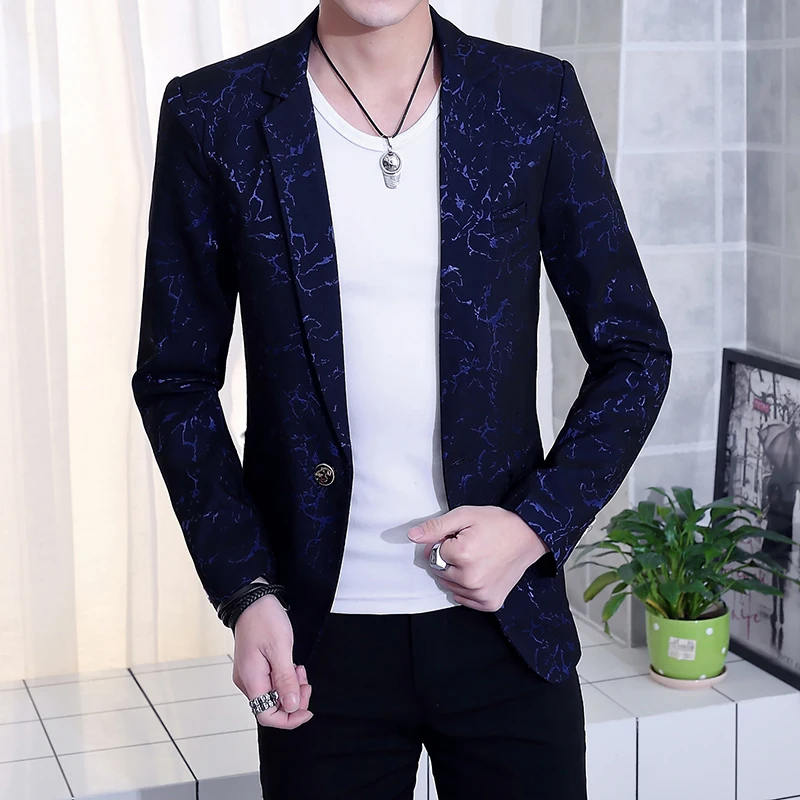 Мужской Блейзер приталенный для свадьбы весна осень 2019|Пиджаки| |
