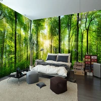 custom mural natural scenery wallpaper forest 3d landscape background wall mural living room bedroom wall paper home decoration