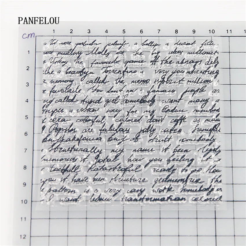 PANFELOU дневник записи прозрачный силиконовый штамп/замазка для &quotсделай сам&quot
