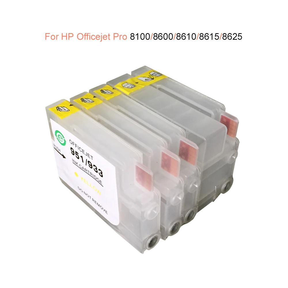 4xHP950 многоразовые чернильные картриджи для HP Officejet Pro 8100 8600 8610 8620 8660 8640 8615 8625 с