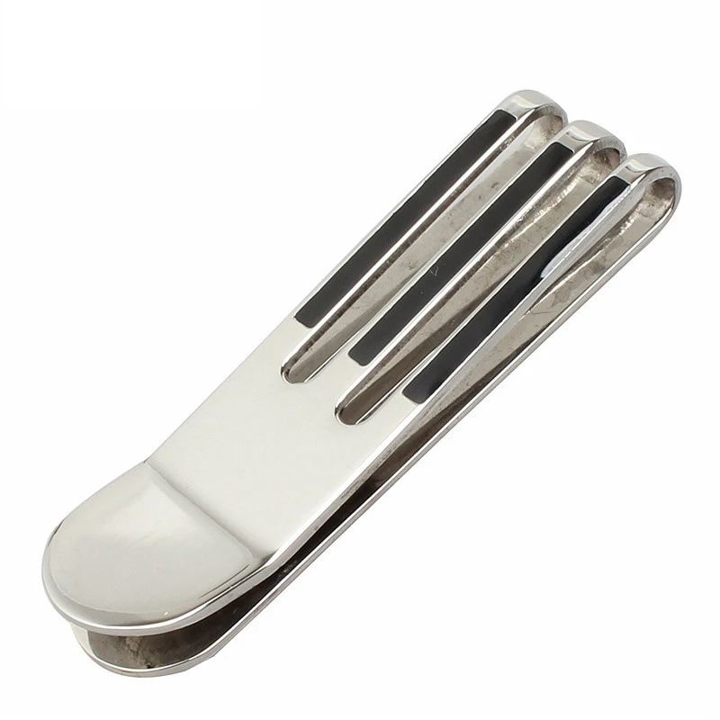 Высококачественный деловой кошелек из титановой стали Мужской стальной зажим