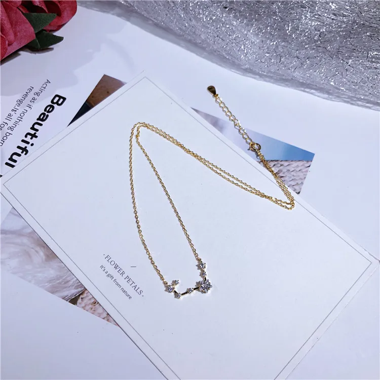 

Real 925 Sterling Silver Sparkling Star Pendant Simple Designer Women Trendy Necklace