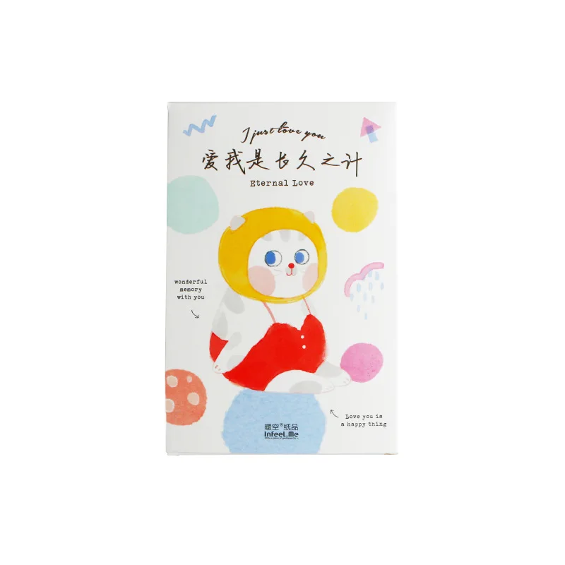 

30 Sheets/Set Eternal Love Series Paper Postcard Cute Animals Greeting Card Birthday Gift Card Message Card