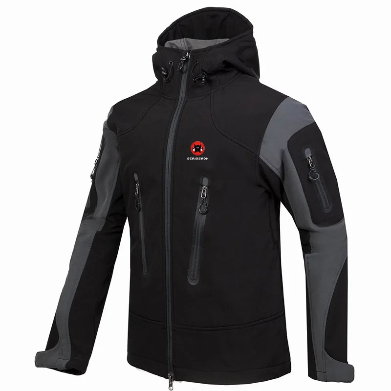 Мужская уличная куртка из мягкого материала водонепроницаемая походная Windstopper