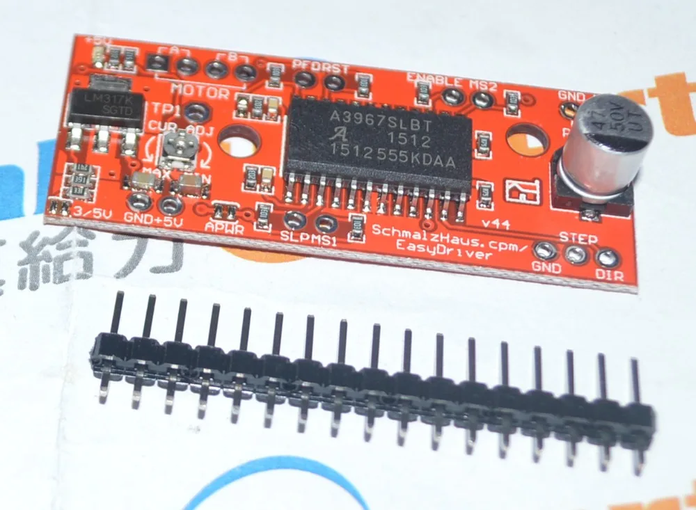 A3967 EasyDriver Шаговые двигатели Драйвер V44 Совет по развитию 3D принтеры|printer 3d|printer 3d
