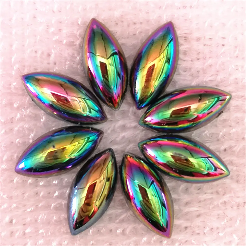 

120pcs 7 * 15mmAB Flatback Rhinestone and Crystal Acrylic Stone Rhinestone DIY Clothes Crafts