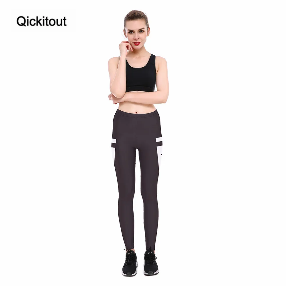 Qickitout леггинсы для фитнеса Женская Музыка Клавиатура звуковые сексуальная мода