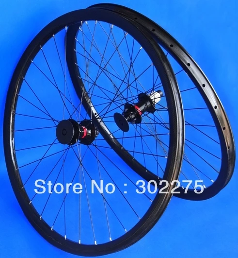 Wheelset полностью углеродистая 3k Глянцевая 29er горный велосипед MTB клиншер (32 h/32 h)