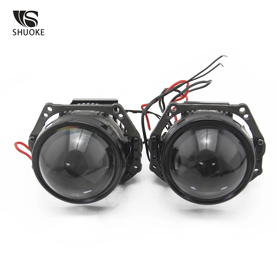SHUOKE 3 0 дюймовый Bi Светодиодный прожектор объектива Свет 12V 3A 37W 6000K 7000LM 50000h Life 2 шт