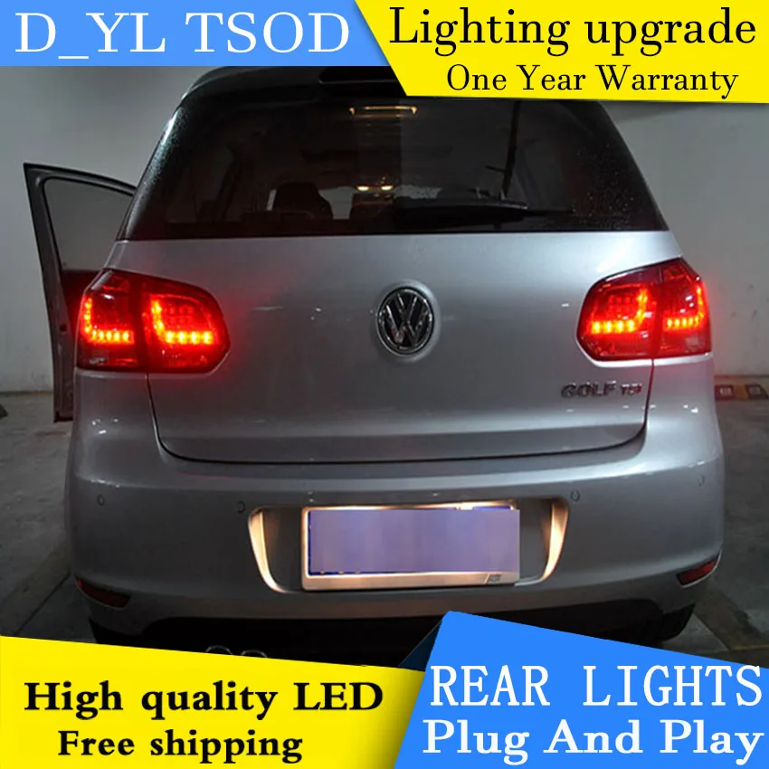 preço Estilo Do Carro Lâmpada De Cauda Para Vw Golf Mk6 Led Luz Da Cauda 2010-2012 Golf6 Novo Altis Led Lâmpada Traseira Led Drl + Freio + Parque + Sinal Parar Lam