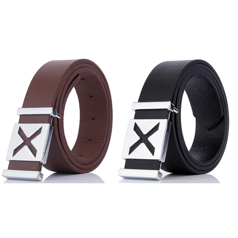 Мужской деловой стиль дизайнерский ремень Мужская гладкая пряжка для ремня