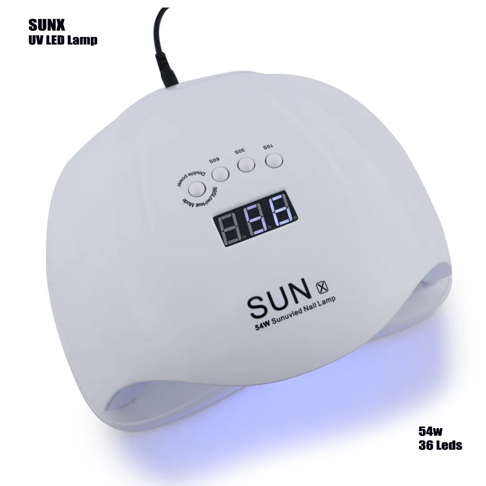 SUN X 54W 48 Вт УФ светодиодная лампа гелевые лампы для сушки ногтей для украшения для маникюра инструмент SUNX9Plus/SUN X светодиодная сушилка с УФ-лампой - Цвет: SUN X 54W