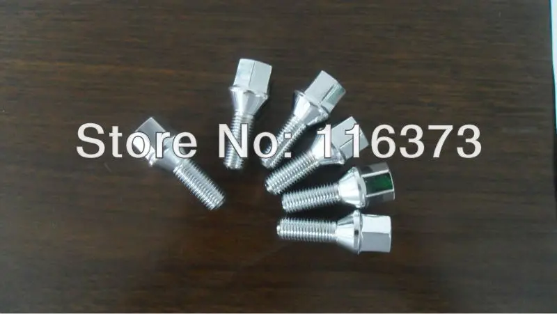 

10pc Extended Lug Bolts 12x1.5 27mm Shank 12mm x 1.5 Conical Cone Seat 54mm Overall 17mm Hex