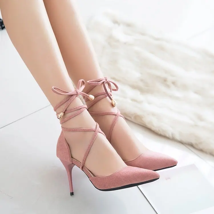 2019 г. Sandalias Femeninas/высокие сандалии женская обувь с перекрестной шнуровкой на