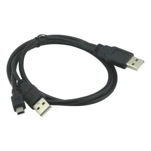 Usb 2 0 A к Mini 5 Pin кабель для передачи данных Шнур с внешним кабелем питания
