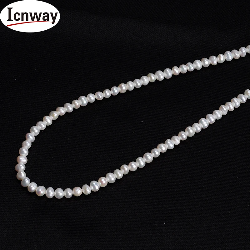 

Natural A irregular white Freshwater Pearl 3-4mm 15inches DIY necklace bracelet earring FreeShipping Wholesale
