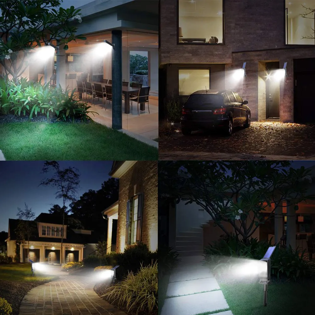 Solar Spotlight 11 LED Bulbs Waterproof Landscape Light Outdoor for Patio Pool Yard Driveway Dropshipping | Освещение