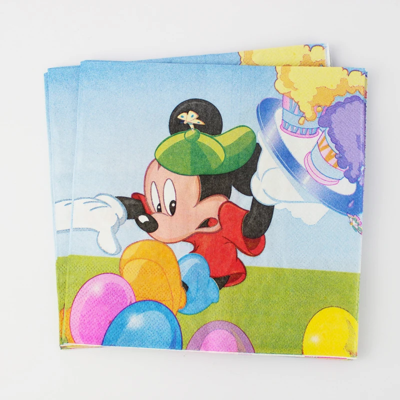 Микки Маус тема День Рождения украшения Дети Evnent вечерние для вечеринки 12