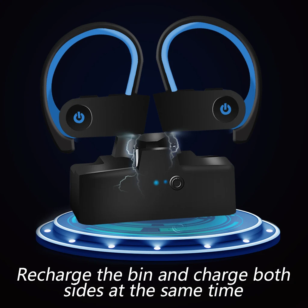 Наушники вкладыши TWS с гарнитура bluetooth 5 0 тип наконечника Беспроводная спортивная