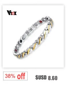 Vnox женский Браслеты золото-цвет Нержавеющая сталь Любовь Bijoux Регулируемый Длина