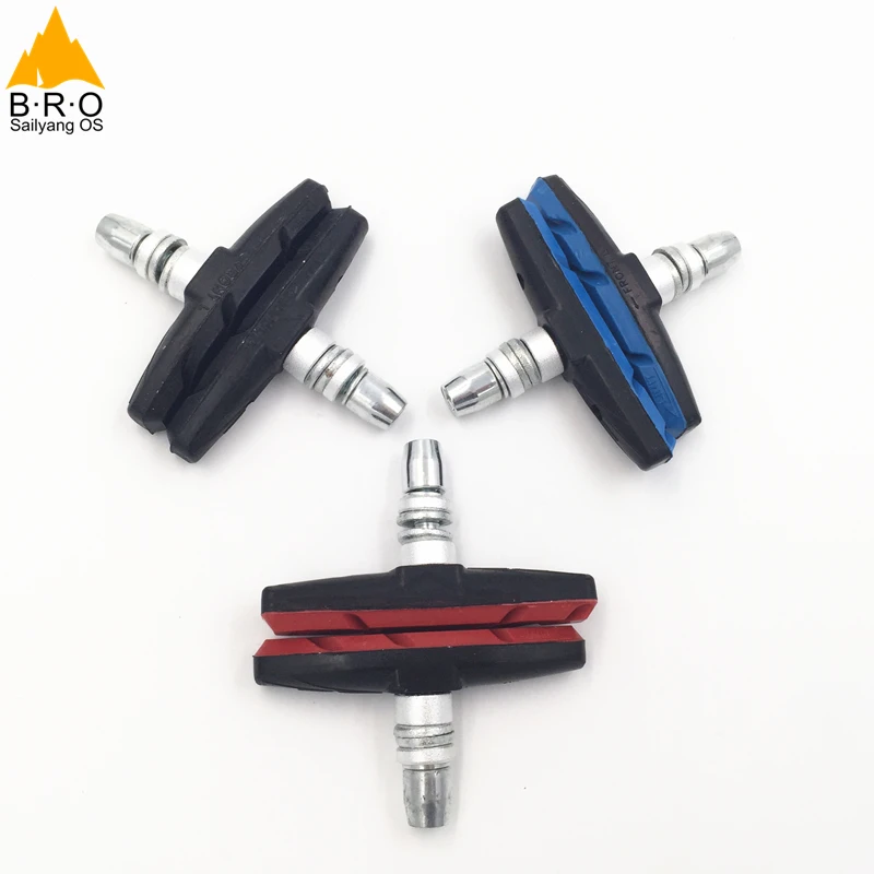Горный Дорожный складной велосипедный тормоз колодки Велоспорт тормозной V-Brake Holder обувь Резиновые блоки прочный велосипедный аксессуары