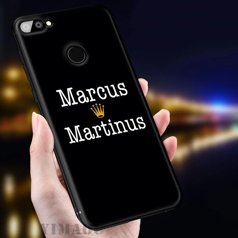 Marcus & Martinus логотип мягкий Чехол для huawei Honor вид 20 10 8X8 8C 6A 7A 7X 7C Lite рro Y9 Y7 Y6 Prime 2018 2017 |