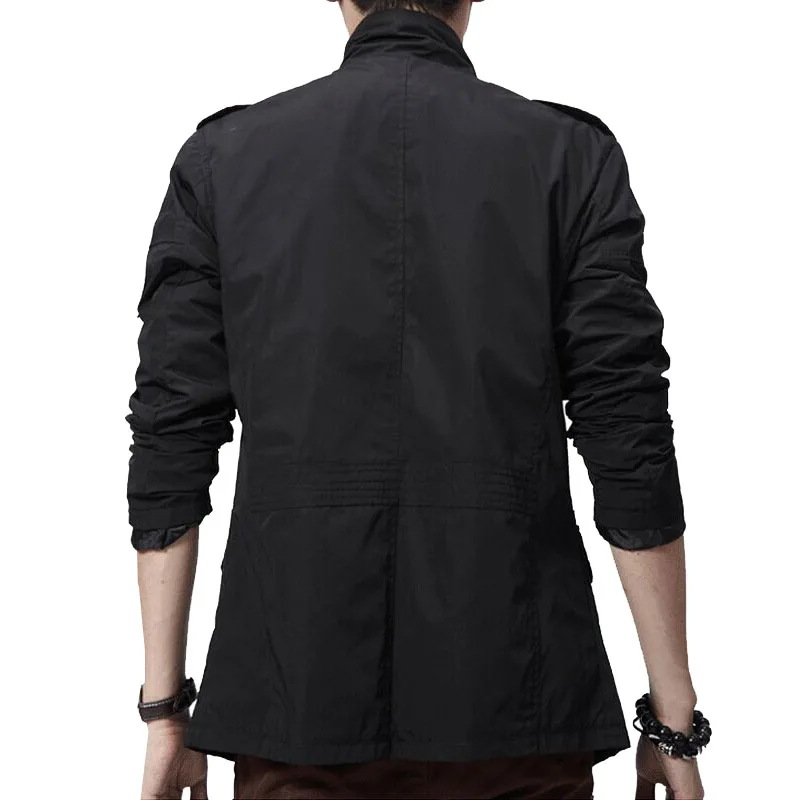 Новое поступление осенне-зимняя мужская верхняя одежда повседневный Тренч с