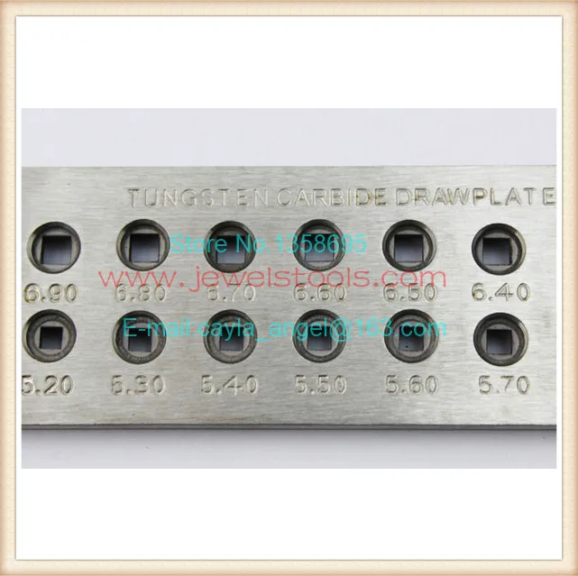 Приспособление для проволоки из карбида вольфрама квадратной формы 5 10-7 00 мм