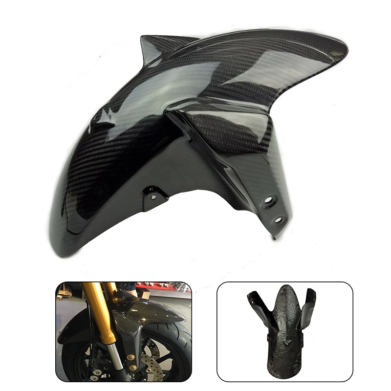 Для Yamaha MT 09 MT09 FZ FZ09 2014 2015 2016 2017 Брызговики мотоцикла 100% Настоящее углеродное