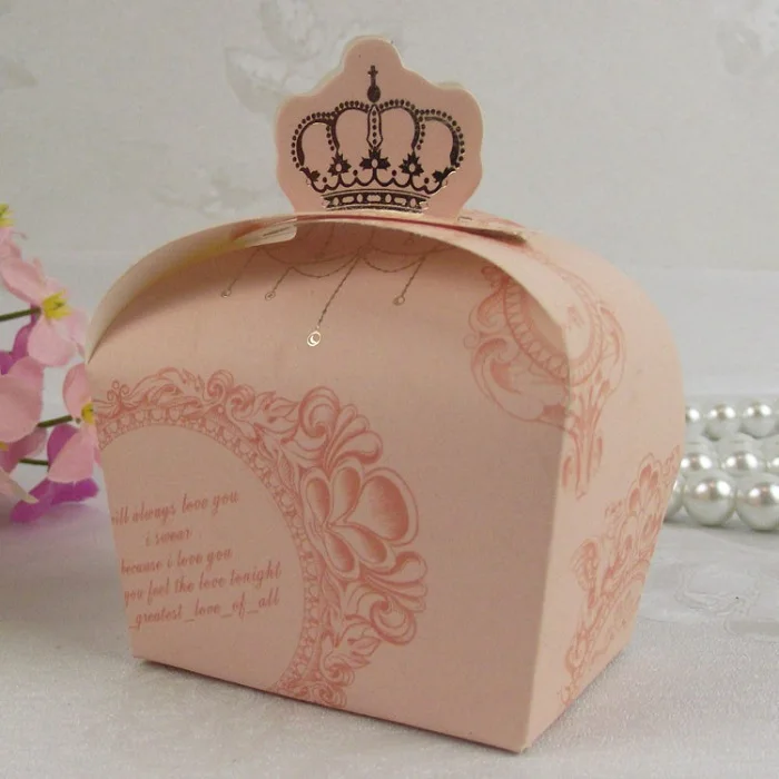 

100 candy box wedding supplies European candy box candy bag creative crown candy box wedding gift