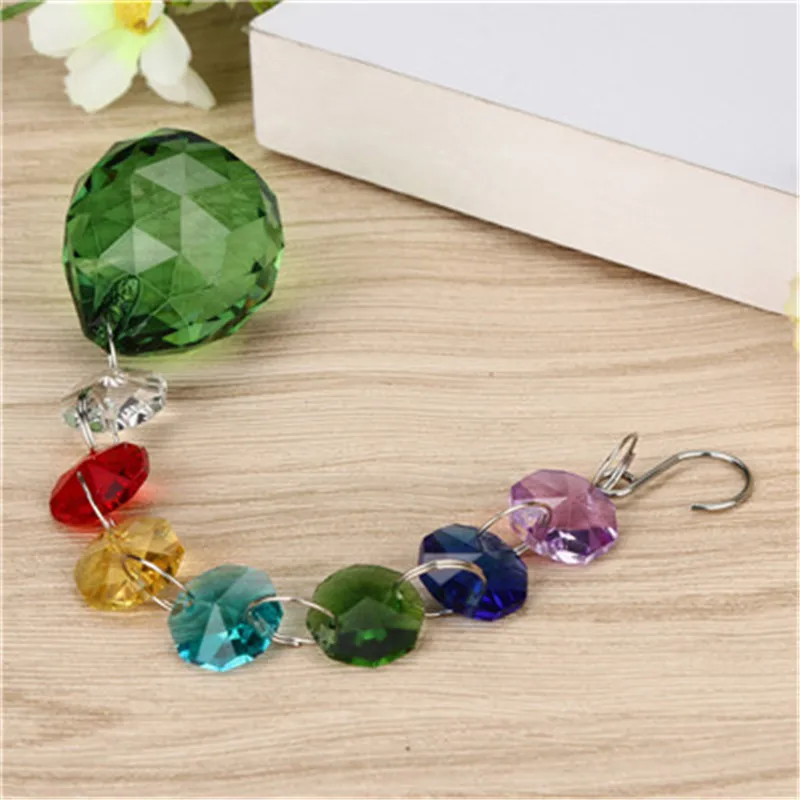 Crystal Ball Prisms Pendant Hanging DIY Bohemian Wedding Decor Gift Christmas Tree Ornaments Home Party | Дом и сад