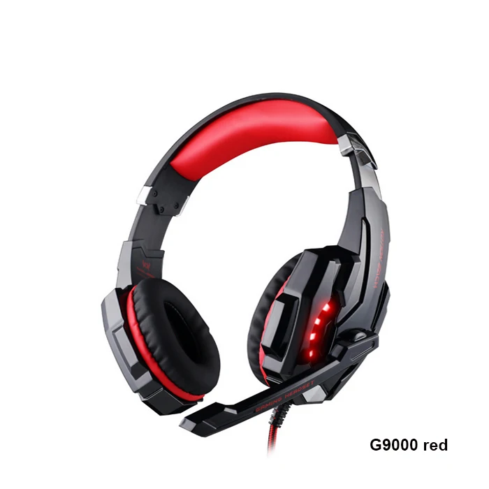 G9000 red KOTION EACH G2000 G9000 игровые гарнитуры Игровые наушники гарнитура стерео наушники с микрофоном для ПК геймера в розничной упаковке - Цвет: G9000 red