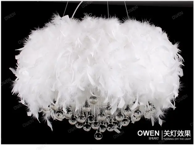 

Feather crystal Pendant pendant light feather pendant lamp ZL347
