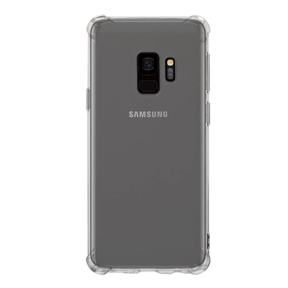 High quality transparent reinforced Anti-falling Soft Silicone phone case For Samsung Galaxy S9 coque funda etui cover cases |
