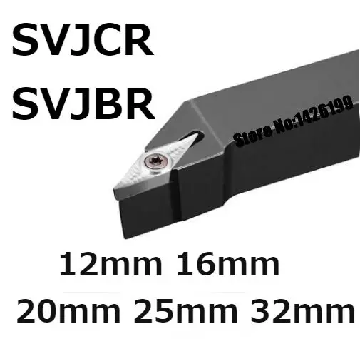 

1PCS SVJBL SVJBR SVJCL SVJCR 1212H11 1616H11 1616H16 2020K11 2020K16 2525M16 3232P16 CNC External Turning tools