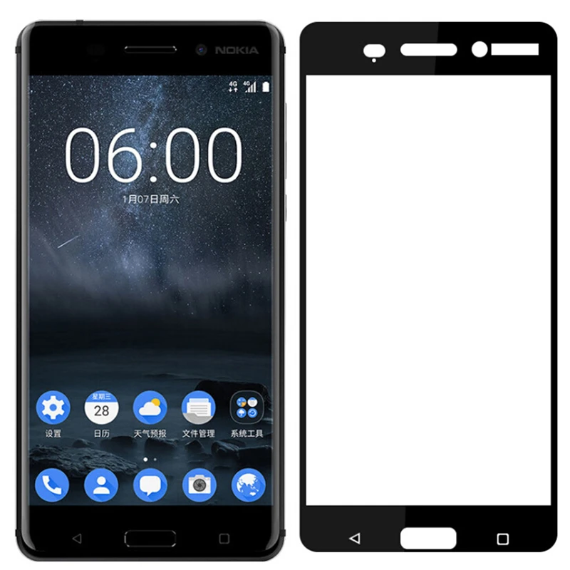 3D полное покрытие для nokia 6,1 защита экрана из закаленного стекла для nokia 2,1 3,1 5,1 7,1 8,1 стеклянная защитная пленка