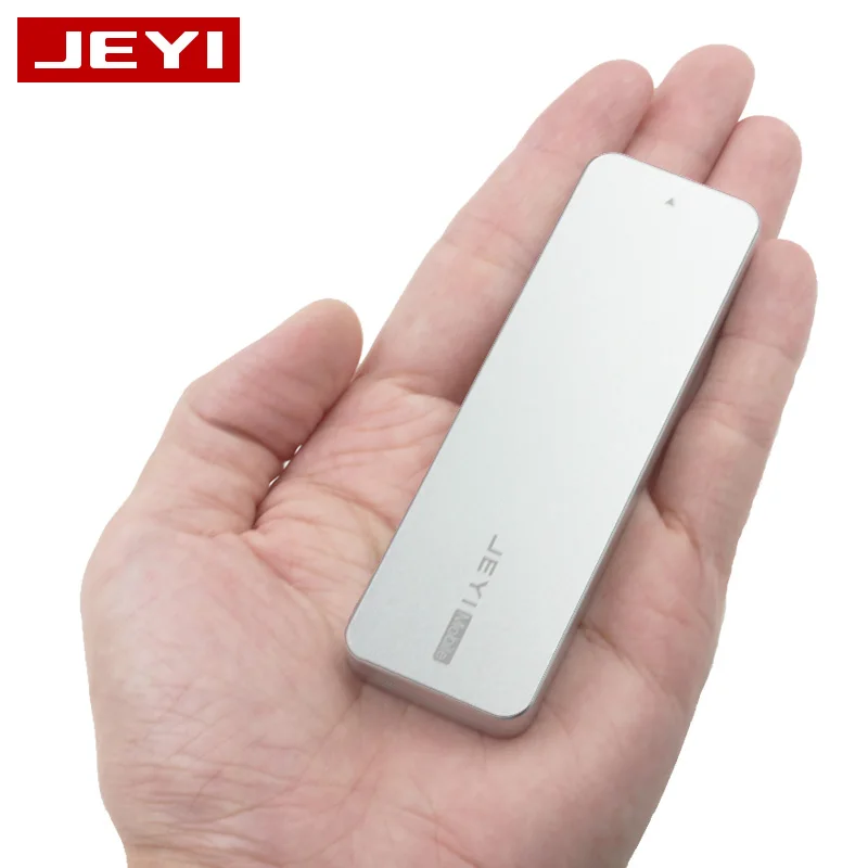 JEYI i9 NVME full aluminium TYPEC3.1 mobile hdd box optibay hdd case TYPE C3.1 JMS583 m. 2 USB3.1 M.2 PCIE SSD U.2 PCI-E TYPEC