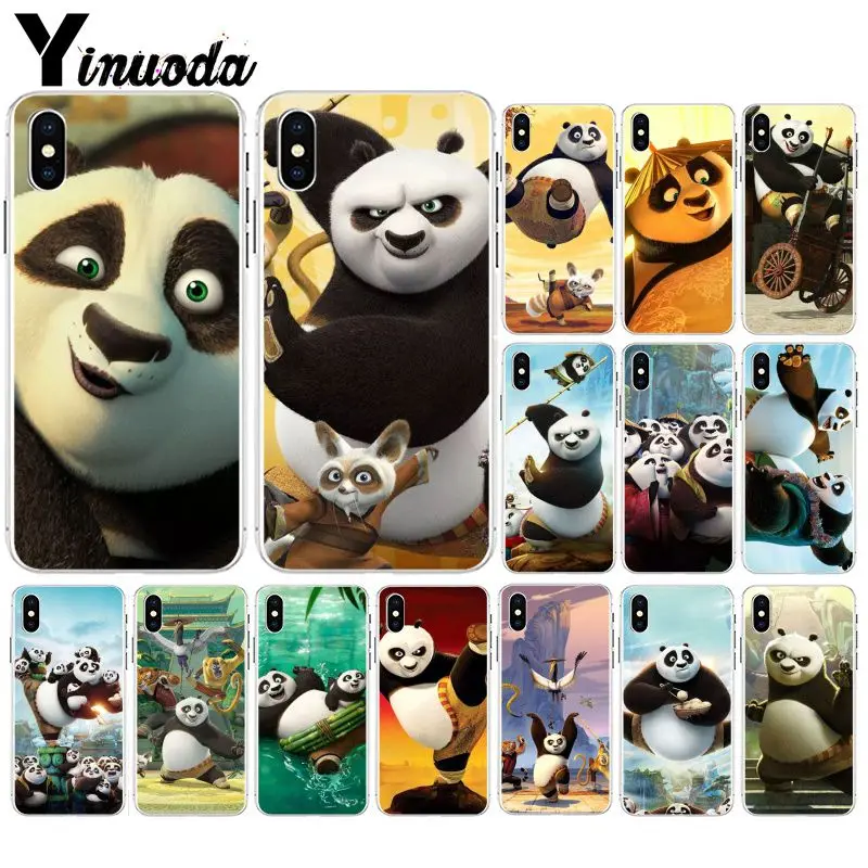 Yinuoda kungfu панда Роскошный Уникальный Дизайн чехол для телефона iPhone X XS MAX 6 6s 7 7plus 8