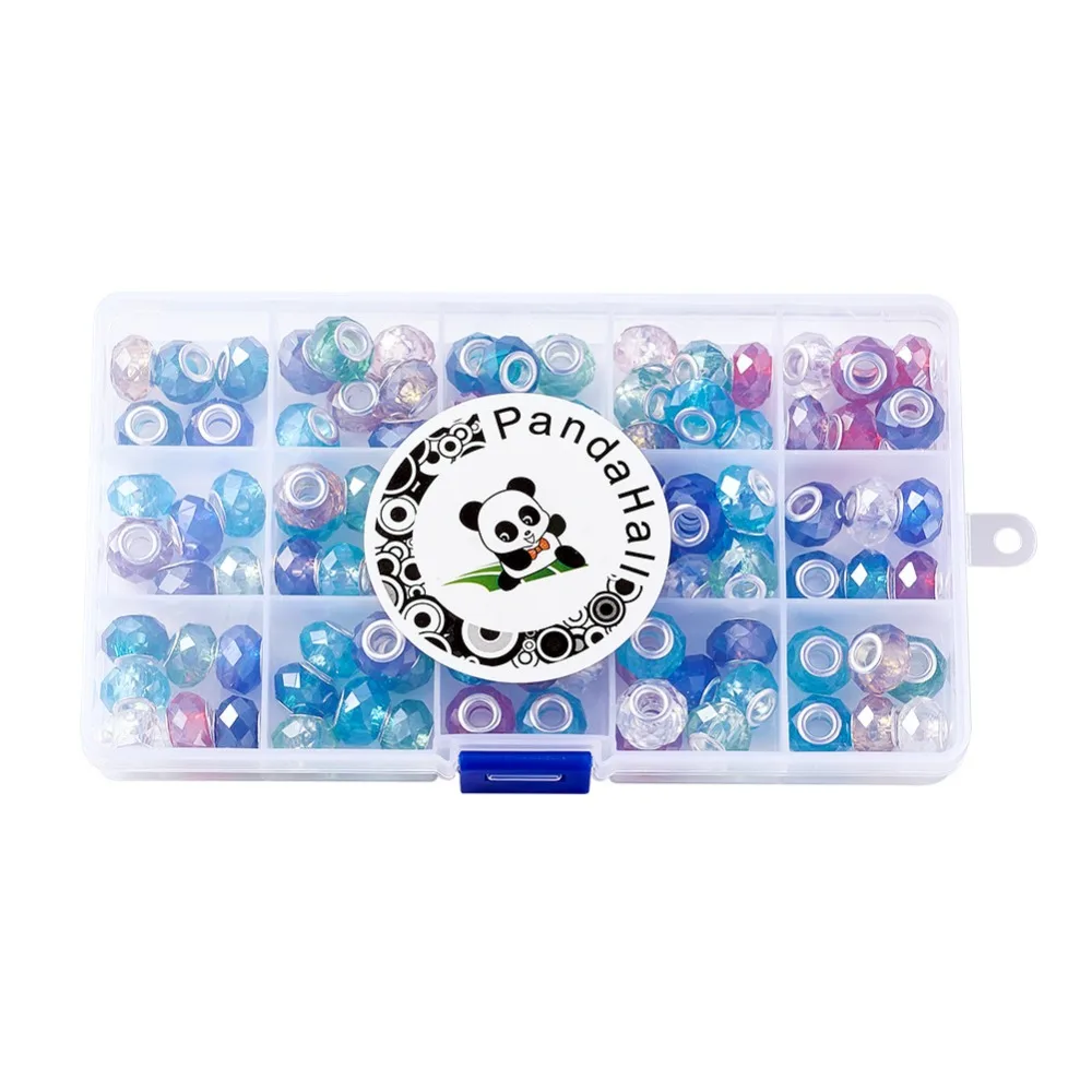 PandaHall 100 шт. Стеклянные европейские россыпью бусины Сделай Сам Изготовление