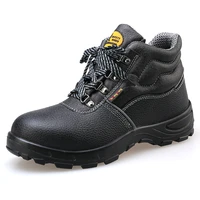 ac11012 lightweight and breathable high upper black safety working shoes puncture labor insurance protection shoes 2019
