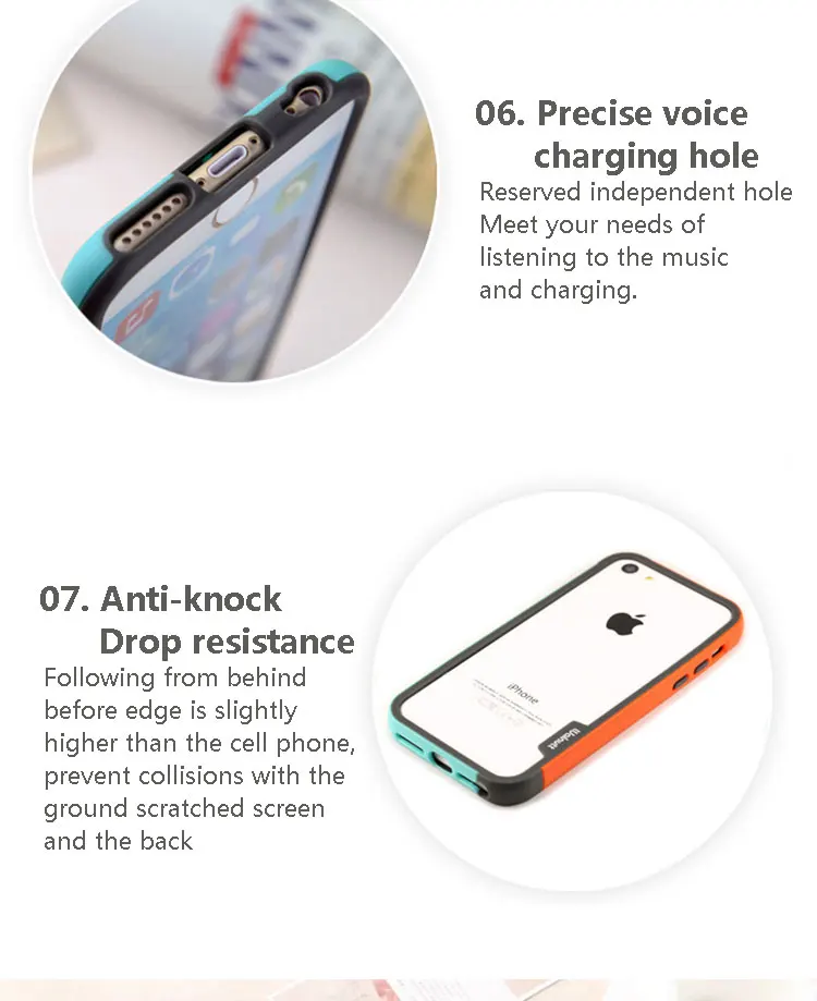 Для iphone X 6 6s 7 8 plus, чехлы, бампер, гибридный Цвет, TPU PC, чехол для телефона apple 6 6s, милый, двойной цвет, Coque Capa, без веревки