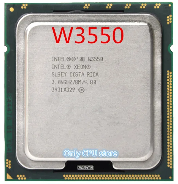 Бесплатная доставка INTEL latop core W3550 3 06 ГГц 8 м 4.8GT/s SLBEY LGA 1366 CPU 1366|lga cpu|1366 cpucpu lga |